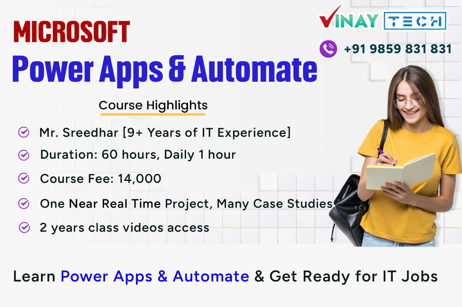 Power Apps & Automate Course details - vinaytechhouse.com
